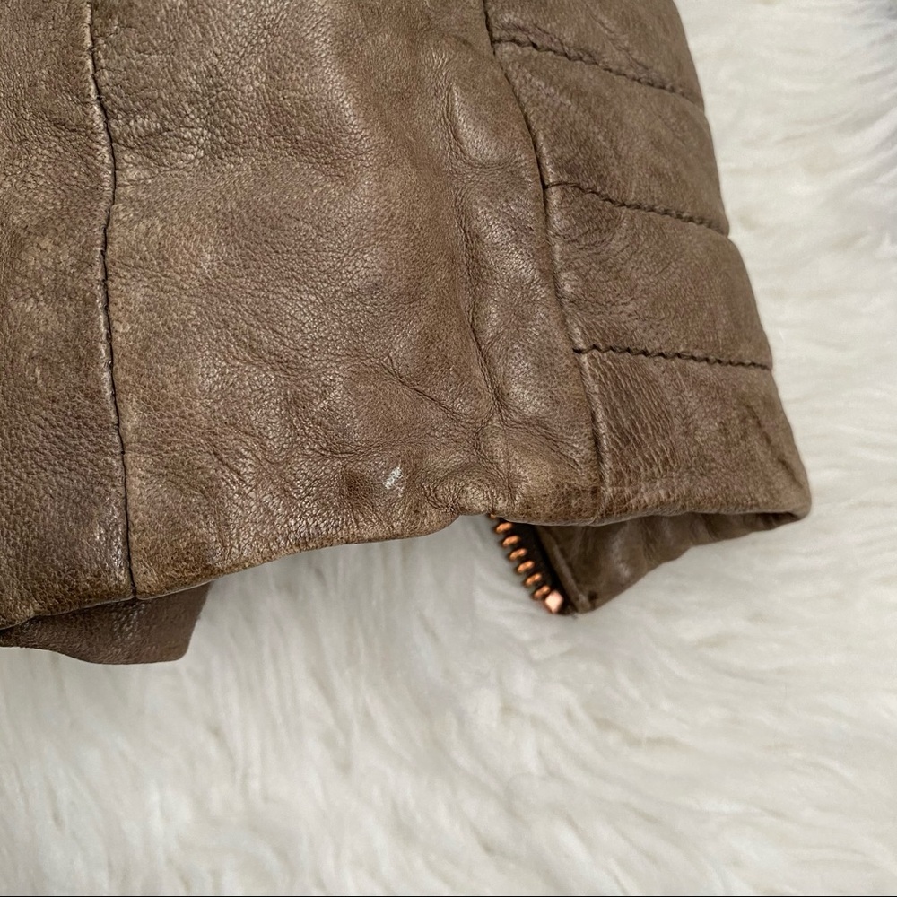 Doma Leather Jacket with Hood - Picture 9 of 16